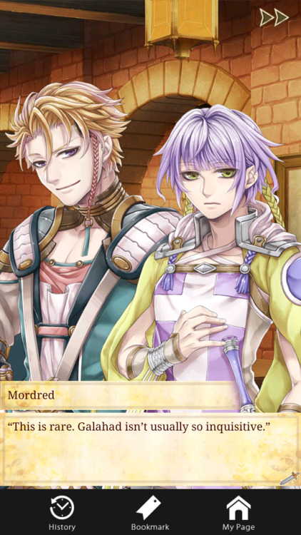 galahadmordred:Galahad and Mordred have a lot of interactions in this game