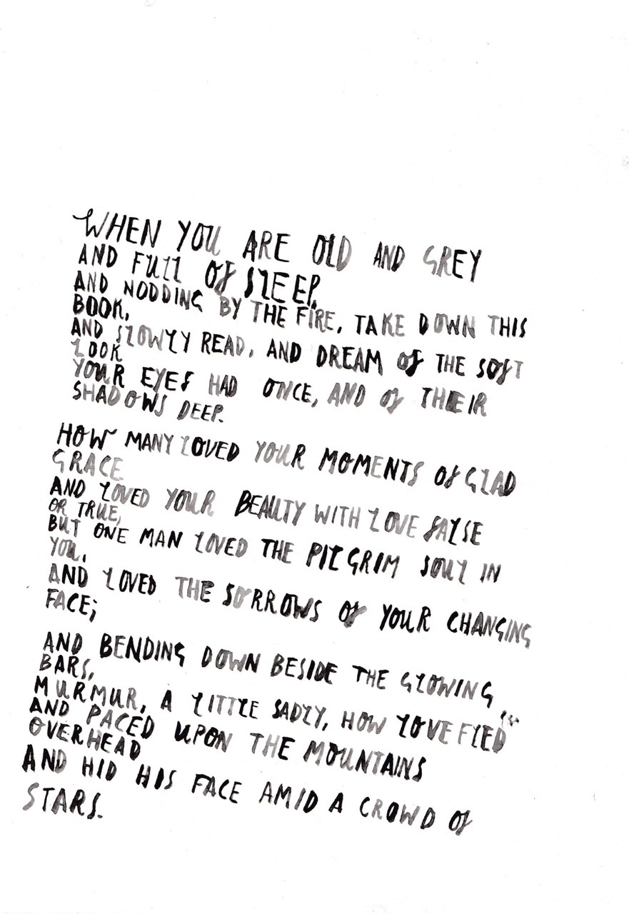 dickvincent:  Yeats. Happy World Poetry Day