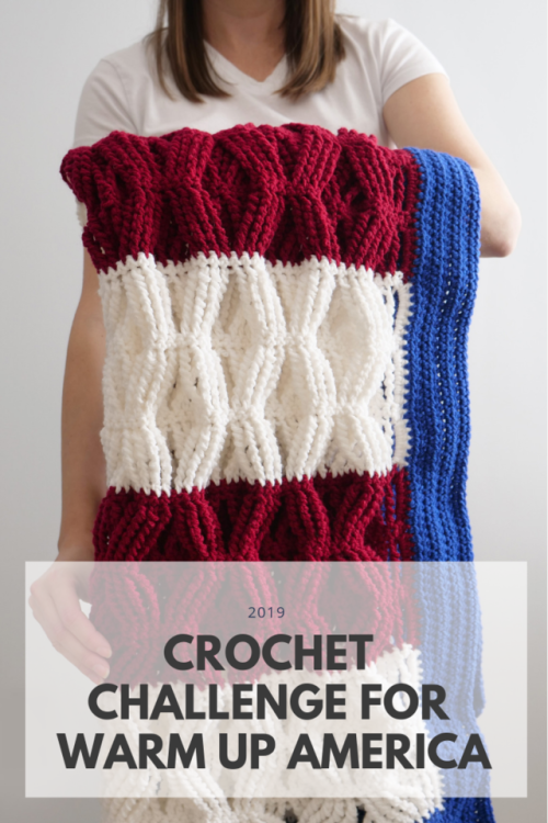 The Crochet Challenge for Warm Up America *officially* kicks off today with the release of the lap b