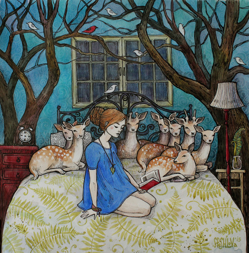 little-bone-cupboard:Bedtime Story by AnnWeaver