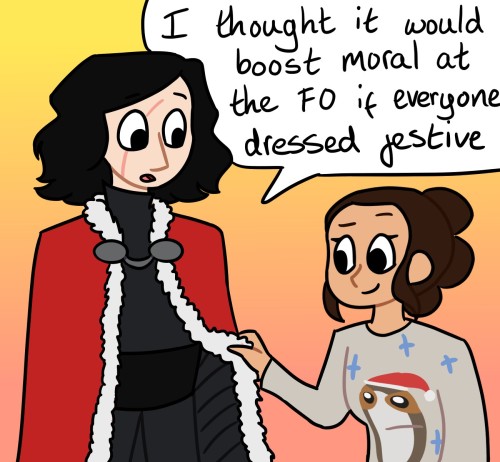 scooterpengie:Ben wearing a festive cloak. That’s it that’s the whole comic.Actually I was inspired 