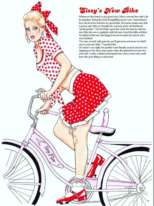 colleengirlclitty:  Time for a bike ride, Sissy…A LONG bike ride!