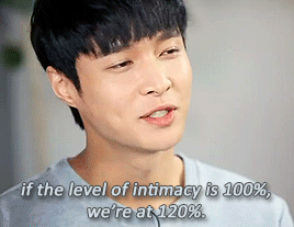 baehkkyun:    “How close are the both of you usually?”   