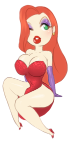 Result of my chibi style practice stream.Don’t you want a cute lil jessica rabbit