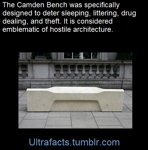 ultrafacts:   The Camden bench evolved from designs developed for Camden Borough