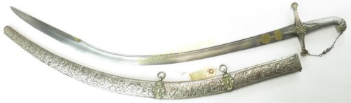 Silver mounted Greek saber in Persian style, owned by Lord Byron, 19th centuryfrom Auctions Imperial