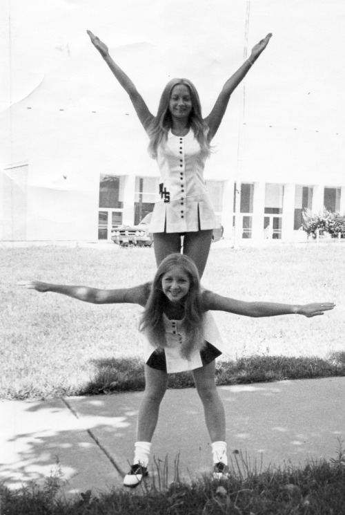 mudwerks:    saddle-shoes-1555 Washington High School Cheerleaders. July 31, 1973 