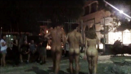 Naked walk in the center of Thessaloniki with my friend Mike and a girl (9th of August 2013) http://vimeo.com/76591099