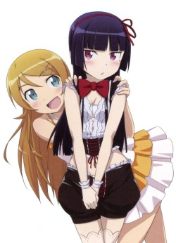 gotou nozomu ore no imouto ga konnani kawaii wake ga nai gokou ruri kousaka kirino cleavage thighhighs screening | #404376 | yande.re