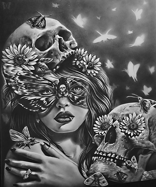 whitesoulblackheart:  Brilliant Illustration by Brandon Herrera ©Facebook / deviantART