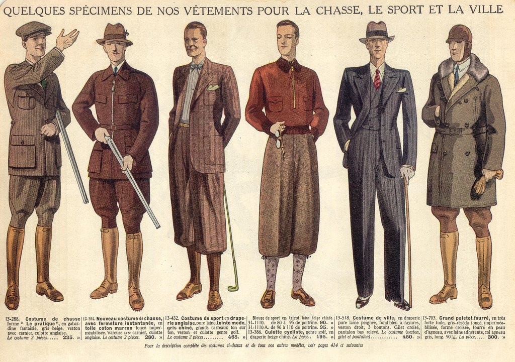 thehauntedballroom:  The french sportswear of the 1930’s (probably an extract from