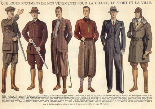 thehauntedballroom:  The french sportswear of the 1930’s (probably an extract from former mail order company Manufrance) 