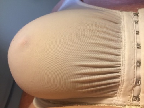 My big tit stretching my bra to the max