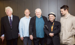 amywiliams:  Matt Smith, Colin Baker, Tom Baker, Sylvester McCoy and Peter Davison at Doctor Who 50th Celebration - November 23, 2013 