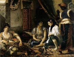Artist-Delacroix: The Women Of Algiers In Their Apartment, Eugene Delacroix Medium: