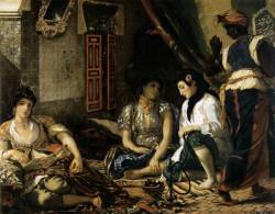 artist-delacroix: The Women of Algiers in