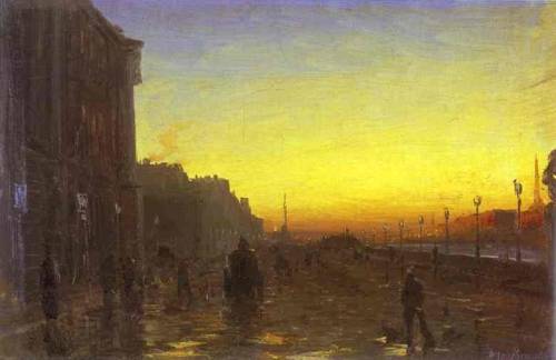 Dawn in St. Petersburg, Fyodor Vasilyev (1850-1873)