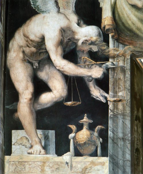 bordjack:  koredzas:  Francesco Salviati - The Angel of Justice. Kairos. 1552 - 1554  La balance  …. ça balance  ….  Quoique  ! … Pas toutes !!! … Je vous le dis moi !  
