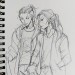 alfajorcita:yayee-prsp:yayee-prsp:THEY.[id: three pencil drawings of zuko and sokka from ‘avatar: the last airbender’. the first shows them from the chest up, zuko leaning his head on sokka’s shoulder, who strokes his hair and chats