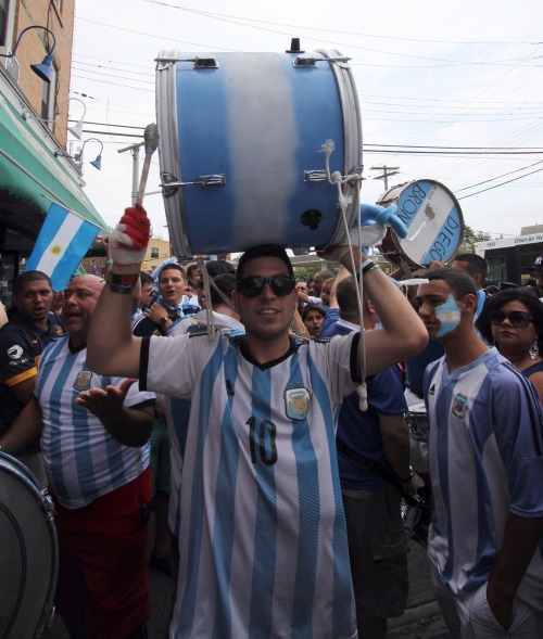 World Cup 2014. Argentina 0 - Germany 1 13 July 2014, 3:00 pm. Rio Plata Bakery, Elmhurst
“Few things happen in Latin America that do not have some direct or indirect relation with soccer. Whether it’s something we celebrate together, or a shipwreck...
