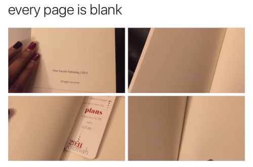 brbjellyfishing:EVERY PAGE IS BLANK