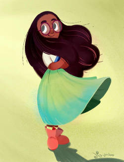 jazzedoodles:  Some Steven Universe fanart with Connie. I have a soft spot for nerdy girls characters.