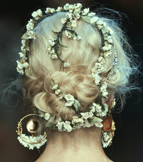 highqualityfashion: Hair at Dolce &amp; Gabbana SS 14