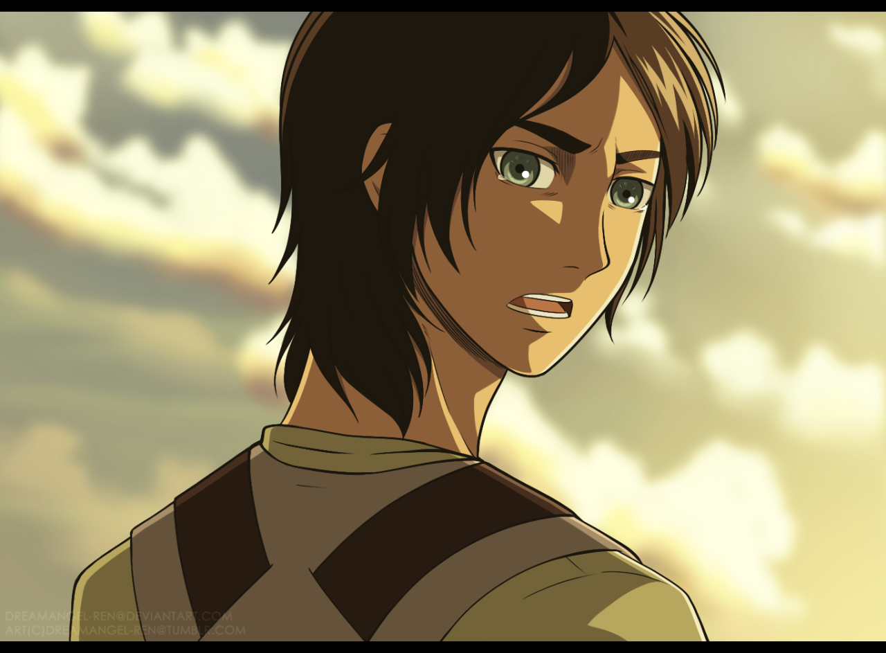 Welcome to My World — Yep, I had to do a redraw of Eren Yeager with his...