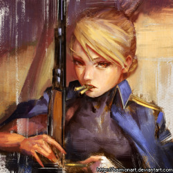 inspirationofelves:  riza hawkeye by baimonart