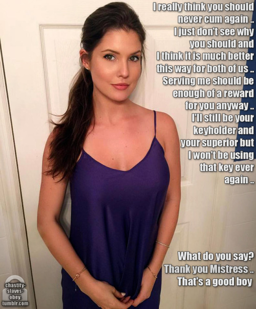 Porn Pics  Could you do an Amanda Cerny permanent chastity