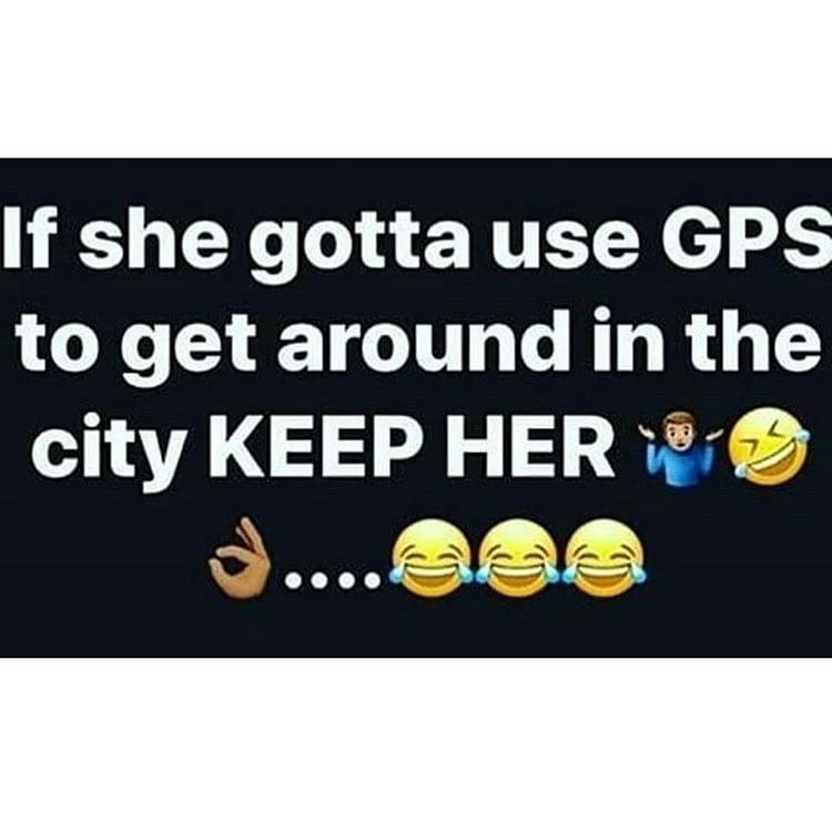 If she can navigate from the back seat in the dark drunk af staring at her phone&hellip;Run