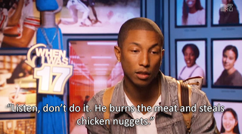 lindsaybluth:Pharrell on his time working at McDonald’s