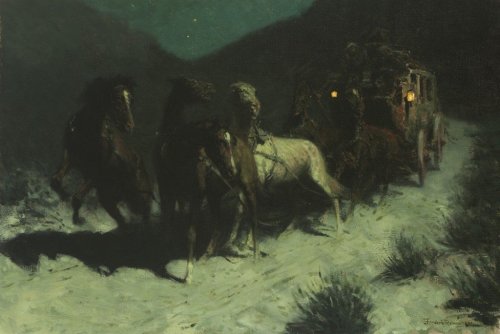 hourglassofblacktears: Frederic Remington &gt;&gt; A Taint On the Wind &gt;&gt; 1906