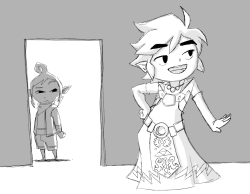 will-ruzicka:  So the main thing I got from the Nintendo E3 thing is that Link dresses up in Zelda’s dress in the new game.