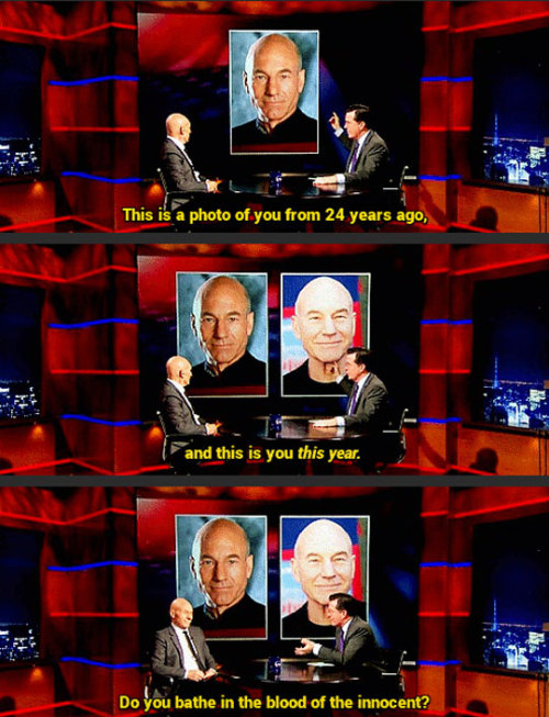 rynma213: srsfunny: Patrick Stewart’s Secret It’s true.