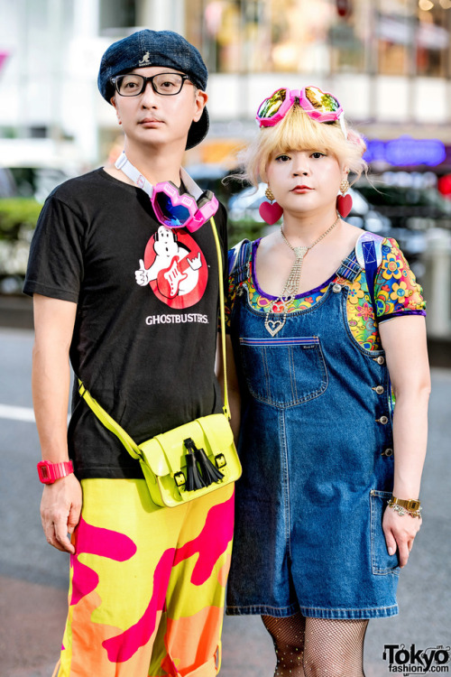 Japanese couple Masao and Takako - who we often see around the streets of Harajuku - wearing matchin