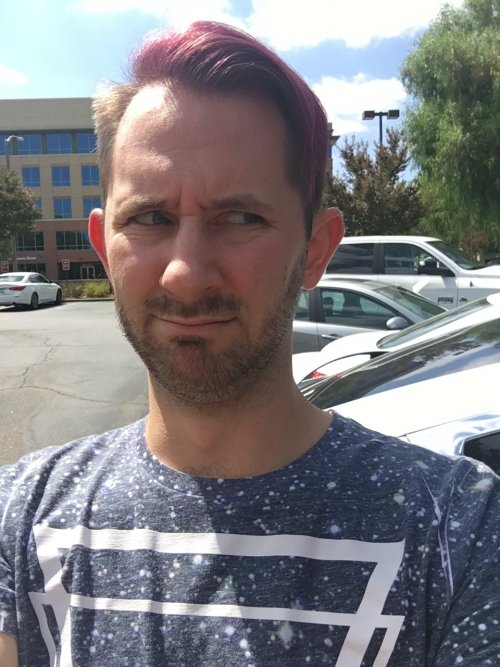 mattandatrash - @matthiasiam and his new edgy purple hairWAY...