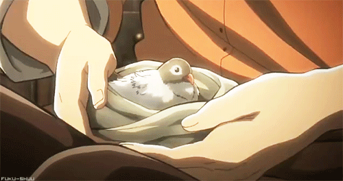  Isabel &amp; her little bird &lt;3  They must be protected at all costs