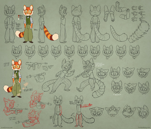 lackadaisycats:Horatio and Freckle - some completed character sheets for the animators on the Lackad