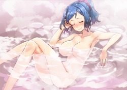 trin76:  gundam gundam build fighters iori rinko matsuryuu naked onsen | #308102 | yande.re