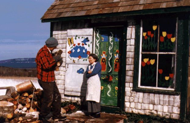girlyhandwriting:  Maud Lewis and her house.