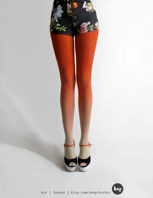 Porn sosuperawesome: Ombre tights by BZRshop on photos