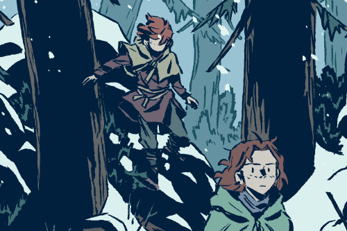 I don’t have a lot to post these days, but here are some suuuuper close crops of the comic I’m worki