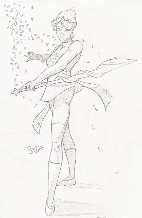 empty-b:  Pearl sketch; to be inked and coloured when I have the time. 