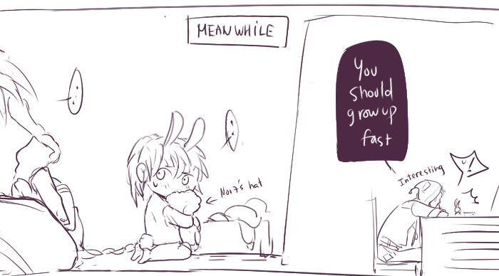 ah-rah:  in my au when bun grow up they will have normal human’s size 