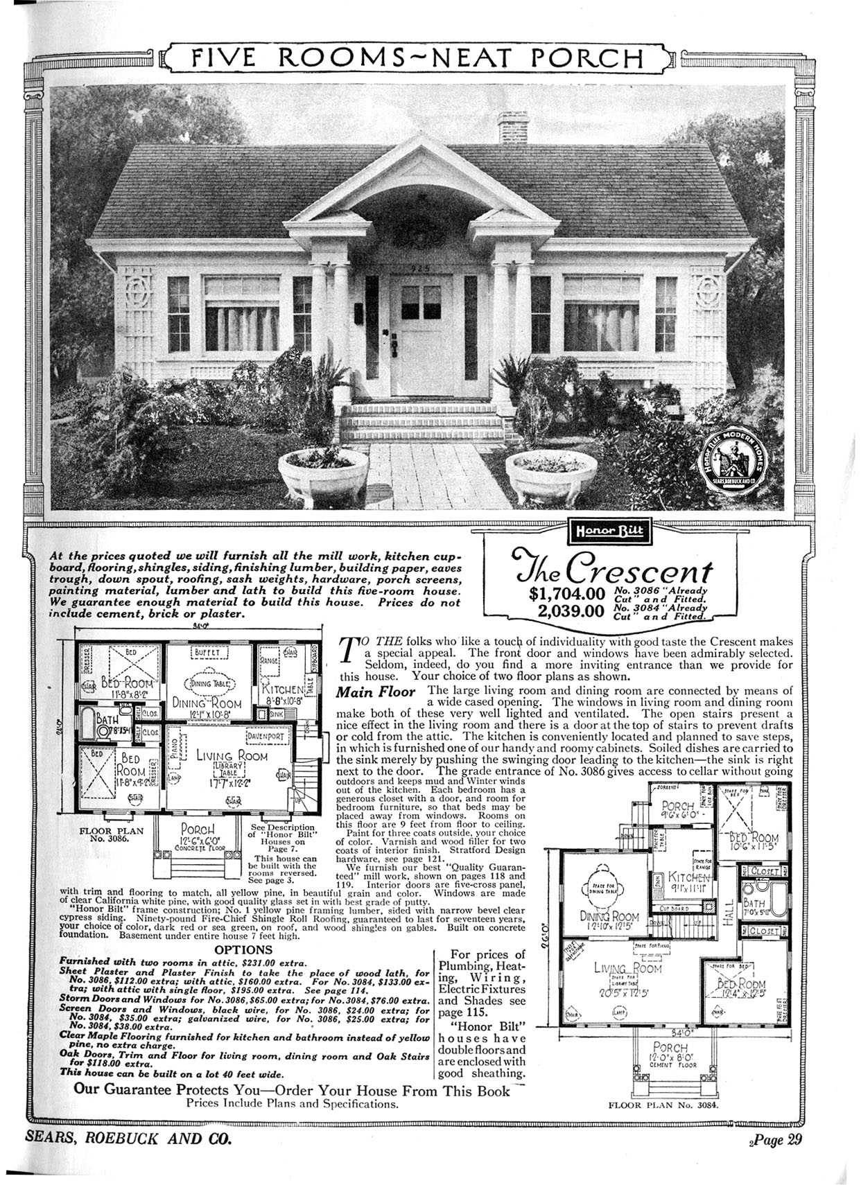 1920s Sears House Mission Style home plans 