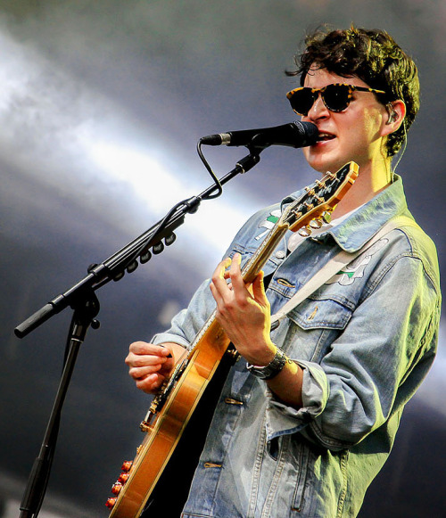 Ezra Koenig. ACL, 2013.Original photo by Brian Parker.