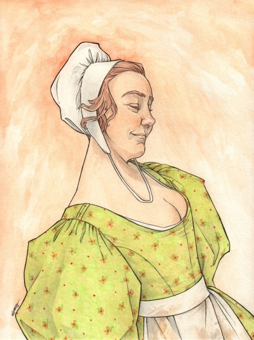 Virago Art Challenge 2018: Day 16Louison is always a sweetheart: or, as Enjolras describes her, &ldq