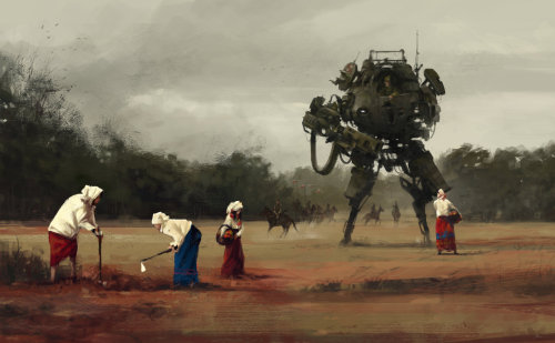 Jakub Rozalsk artwork.(via Jakub Rozalsk | Zeutch)More robots here.