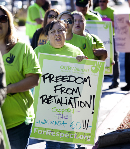 changewalmart: In Los Angeles, CA Walmart workers from 6 area stores went out on strike. They say th